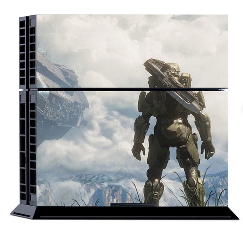 Miếng dán vinyl trang trí bộ máy chơi game PS4 hình game Halo