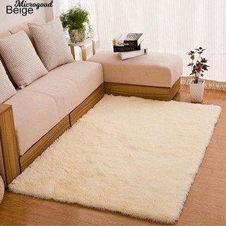 Thảm bông mềm hình chữ nhật trải sàn trang trí không gian