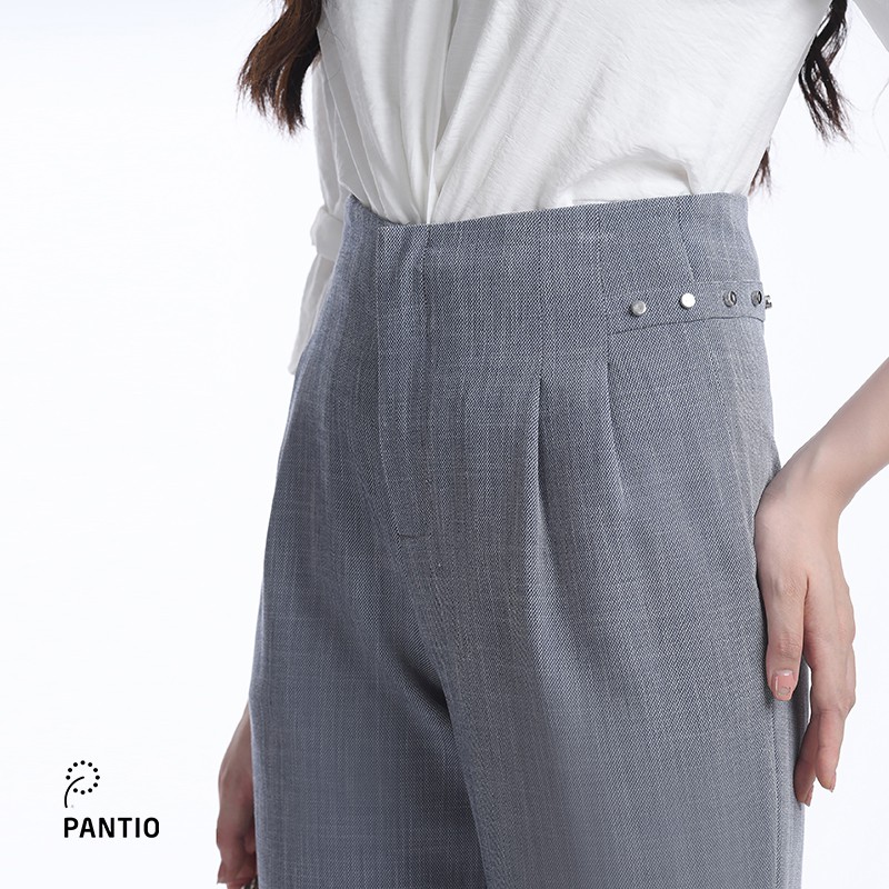 Quần dài nữ chất liệu Thô dáng ống boom FQD3763 - PANTIO