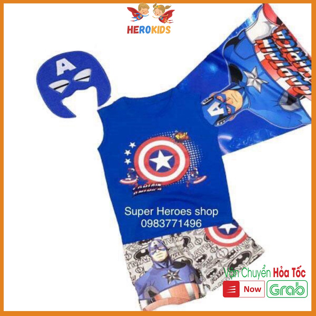 Áo sát nách, tặng phụ kiện đi kèm, chất cotton 100% thấm mồ hôi tốt Herokids CAP2010