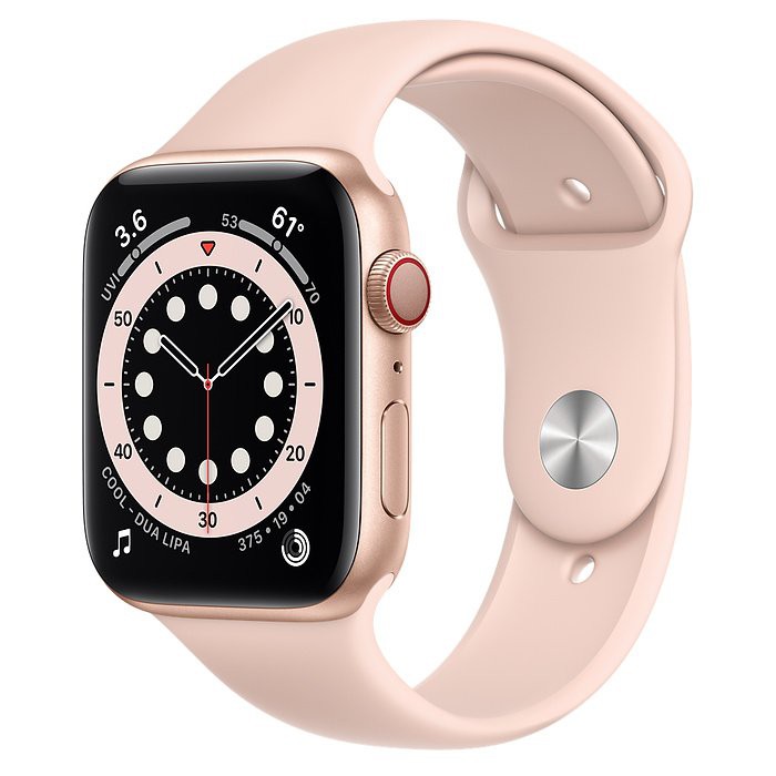 Đồng hồ thông minh Apple Watch Series 6 GPS + Cellular 44mm MG2D3 Gold Aluminium Case with Pink Sand Sport Band