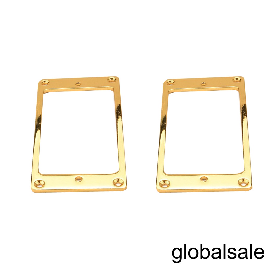 [GLOBAL] 2PCS Metal Electric Guitar Pickup Humbucker Flat Base Mounting Ring Inside Frame Musical Instrument Accessory