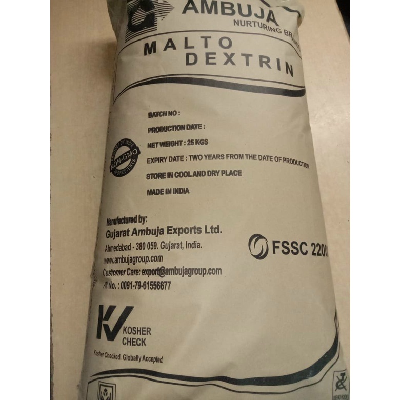Đường Maltodextrin Ấn Độ 1kg (chiết lẻ từ pack 25kg)