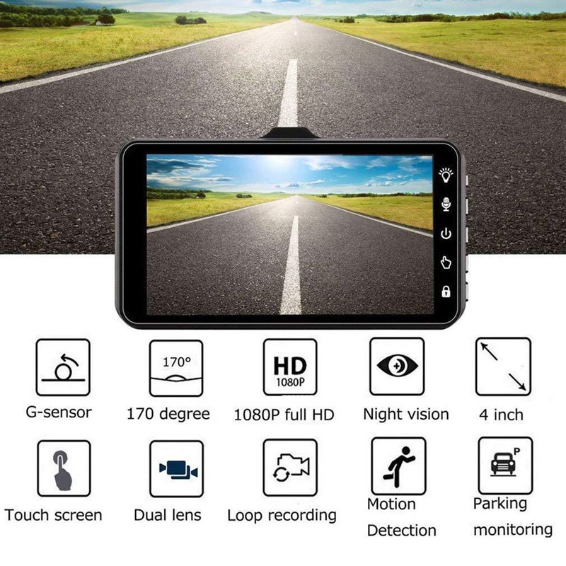 Camera Hành Trình Chuyên Nghiệp 4 Inch 1080p Bt100 Cho Xe Hơi | BigBuy360 - bigbuy360.vn