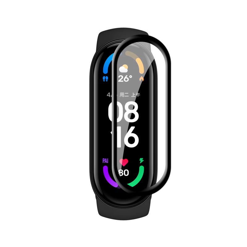 Kính cường lực bảo vệ màn hình đồng hồ thông minh Xiaomi Mi Smart Band 6 5 4 NFC 3D