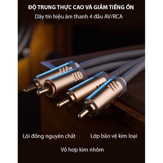 DÂY TÍN HIỆU 4 ĐẦU BÔNG SEN (AV/RCA) JSJ 4422