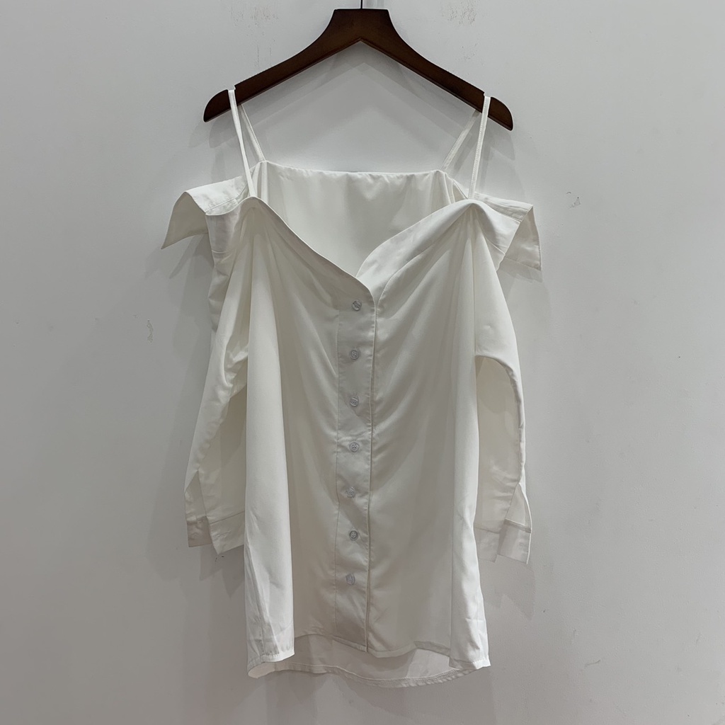 Áo sơmi trễ vai nữ