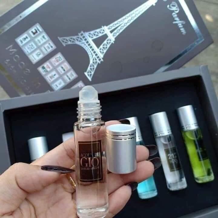 Hộp 6 chai nước hoa mẫu thử dạng lăn - set nước hoa mini - cực thơm