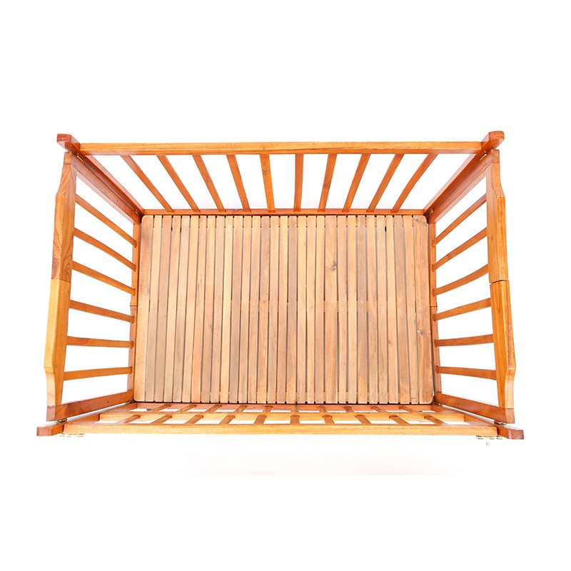 - Giường cũi cho bé OMILUX màu cánh dán nhẹ, có vân gỗ, nan bo kỹ. FREESHIP 2C  ĐỔI TRẢ 48H