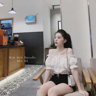 Sét áo trễ vai + quần sóc DN7