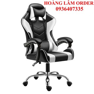 Ghế gaming, ghế chơi game,ghế livestream bọc da Pu,có chể độ nâng hạ massage lưng, ngả lưng thư giãn-T361.