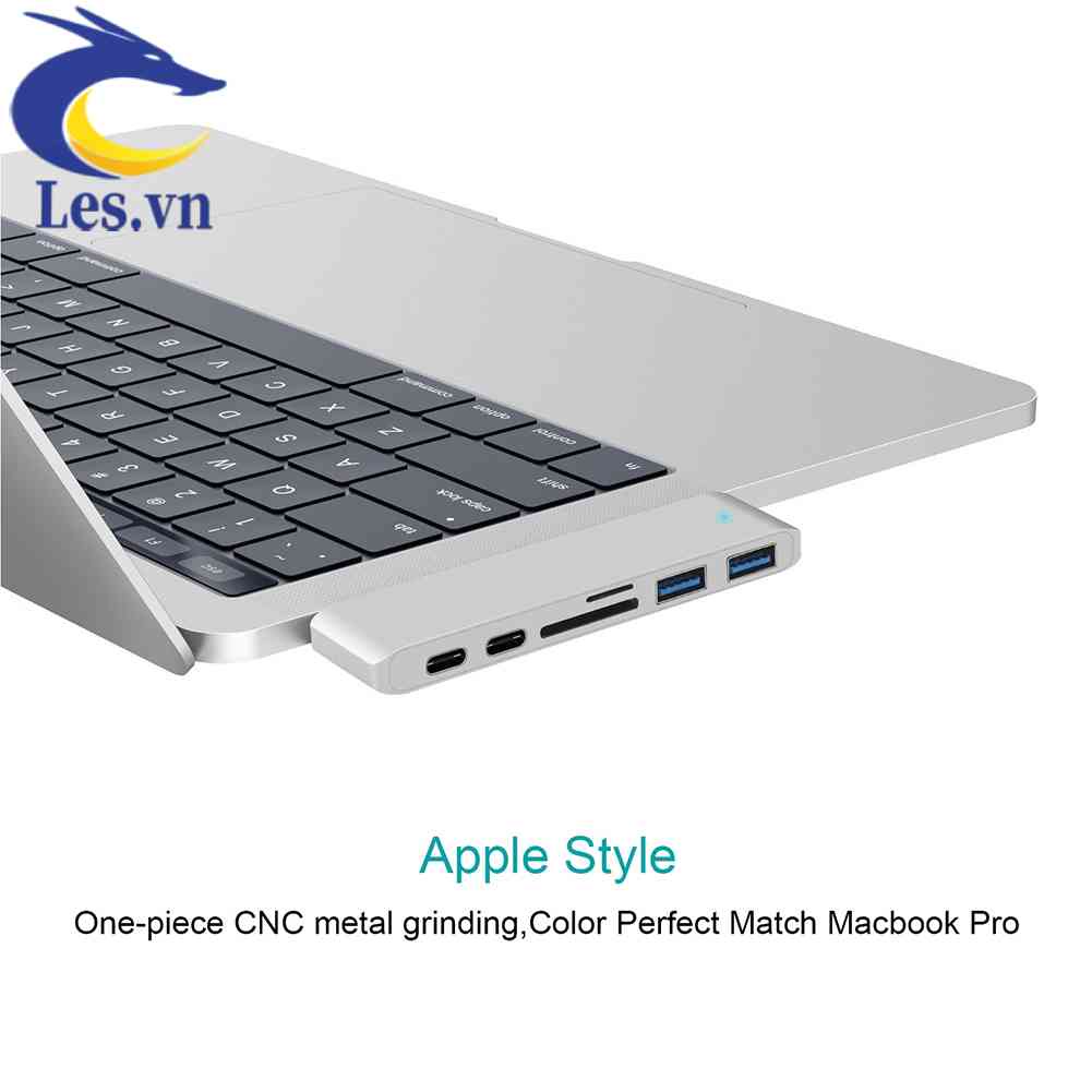 Đầu Đọc Thẻ Nhớ 2 Cổng USB 3.0 Type C Cho MacBook Pro Air