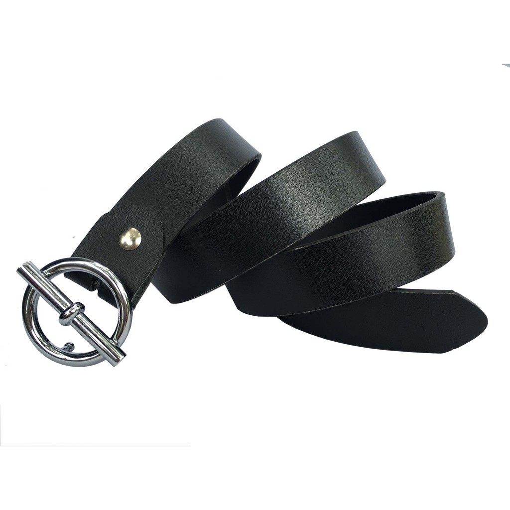 DâyNịt Nam/Thắt Lưng Nam Da Bò Đầu Khóa Chữ O Xiên DLKKCO-03