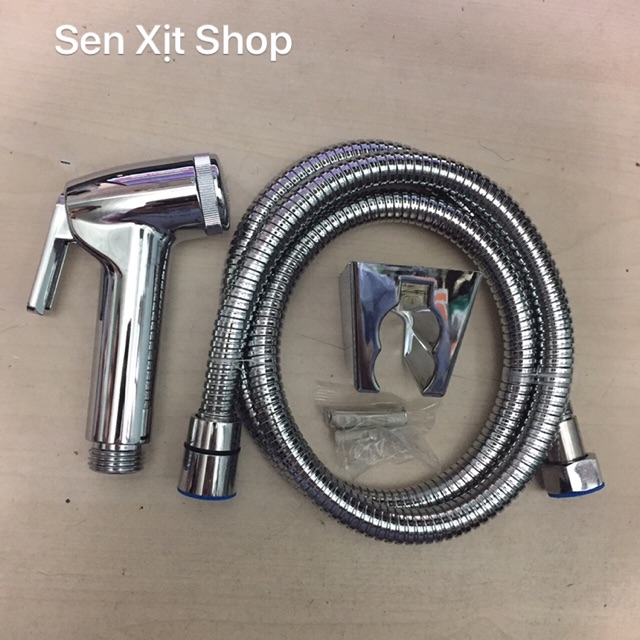 Bộ Vòi Xịt Vệ Sinh Xi inox Tay Nổi Cao Cấp - Sen Xịt Shop