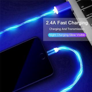 Cáp Sạc Nam Châm Có Đèn Led Cho Iphone / Android