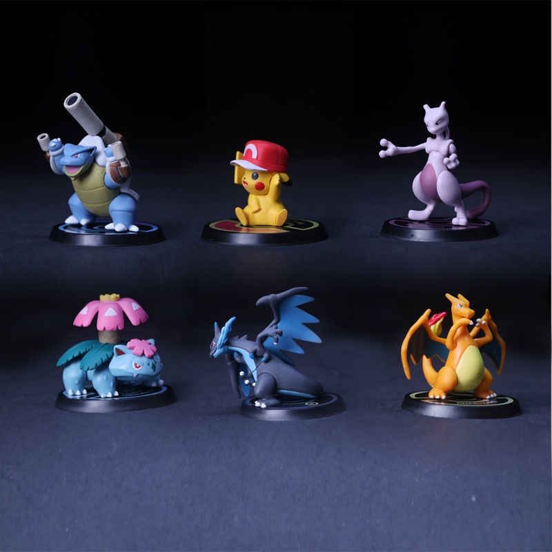 Set 6 mô hình đồ chơi nhân vật Pokemon hoạt hình