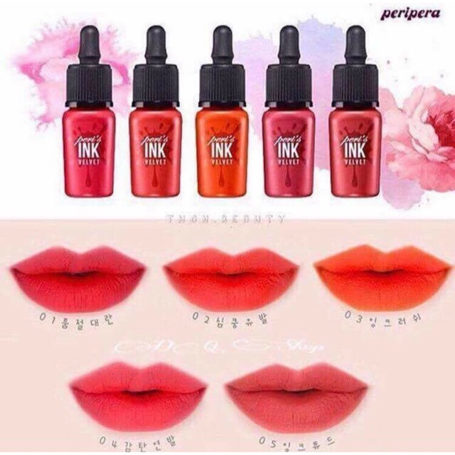 Son kem Lì Peripera Pẻi's ink Velvet