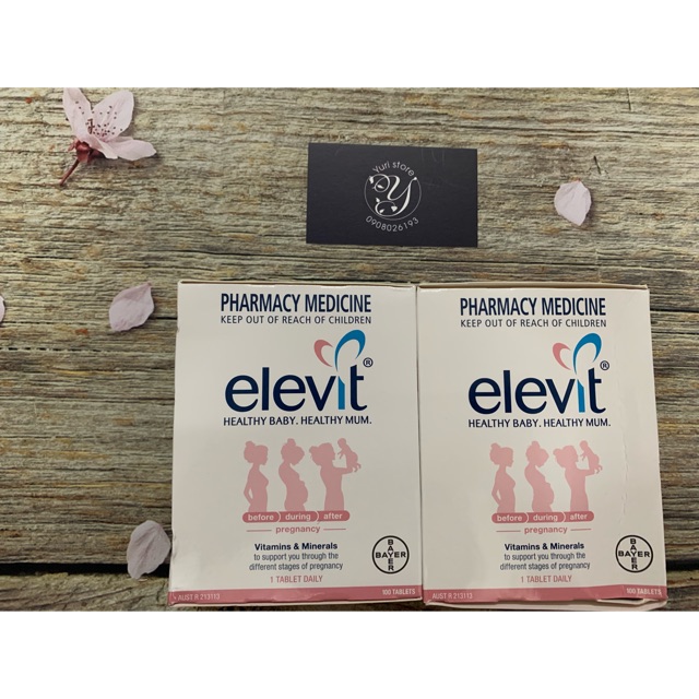 ⛔️⛔️Elevit Của Úc Hộp 100 Viên - Vitamin Bà Bầu Dành Cho Phụ Nữ Trước, Trong Thời Kỳ Mang Thai Và Sa