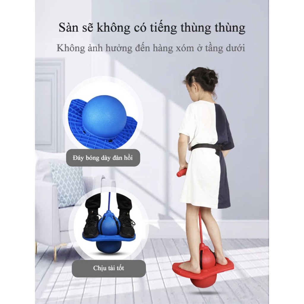 Bóng nhún nhảy tăng cường thể chất phát triển chiều cao cho bé từ 7 tuổi Vitality Ball (Blue)