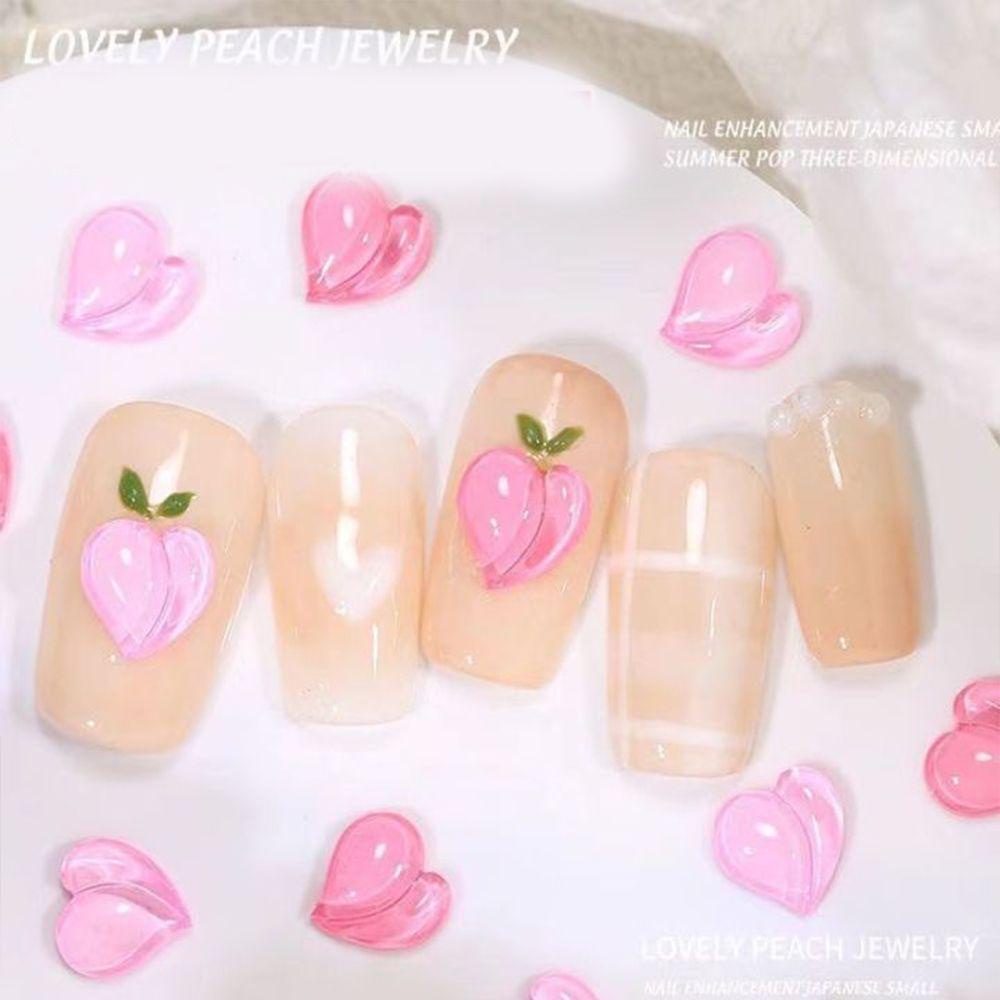 Hình Dán Móng Tay Trái Tim 3D|Phụ Kiện Trang Trí Móng Tay Hình Trái Tim Cực Quang|Phụ Kiện Trang Sức Trang Trí Móng Tay Xinh Xắn
