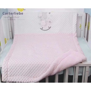 Chăn đắp lông cừu carter liebe cho bé