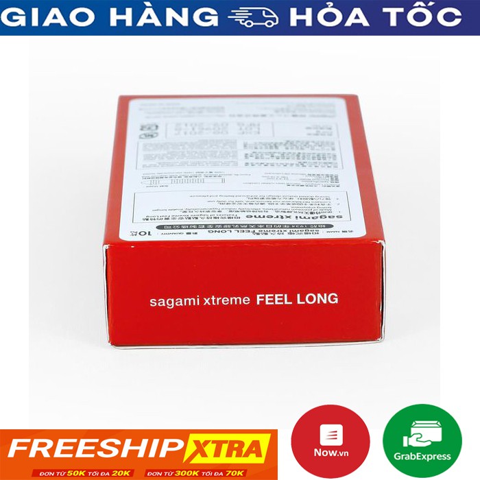 Bao cao su SAGAMI XTREM FEEL LONG hộp 10 chiếc tăng thời gian quan hệ cho nam