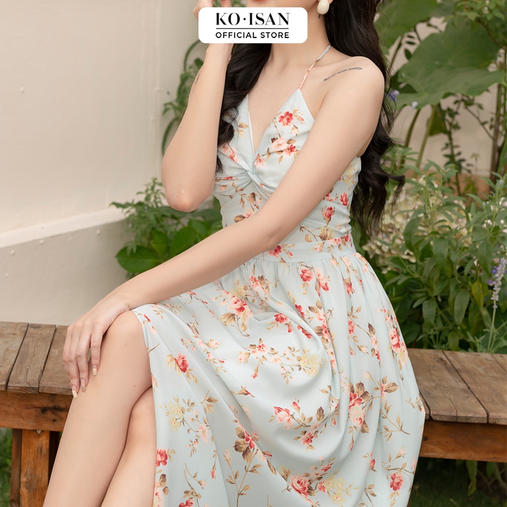 Váy maxi 2 dây dáng dài đi biển hoạ tiết hoa nhí KOISAN 21056508 | BigBuy360 - bigbuy360.vn