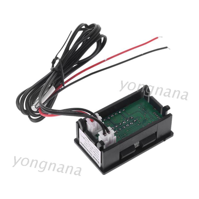 Đồng Hồ Hiển Thị Nhiệt Độ Nước Và Điện Áp 12v / 24v Cho Xe Hơi