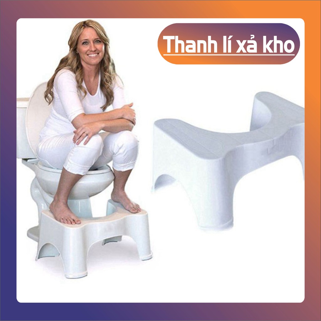 Ghế hỗ trợ đi vệ sinh,để chân tránh táo bón Việt Nhật