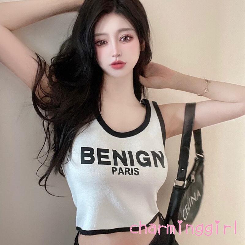 Áo Lửng Sát Nách Màu Đen Thời Trang Mùa Hè Cho Nữ