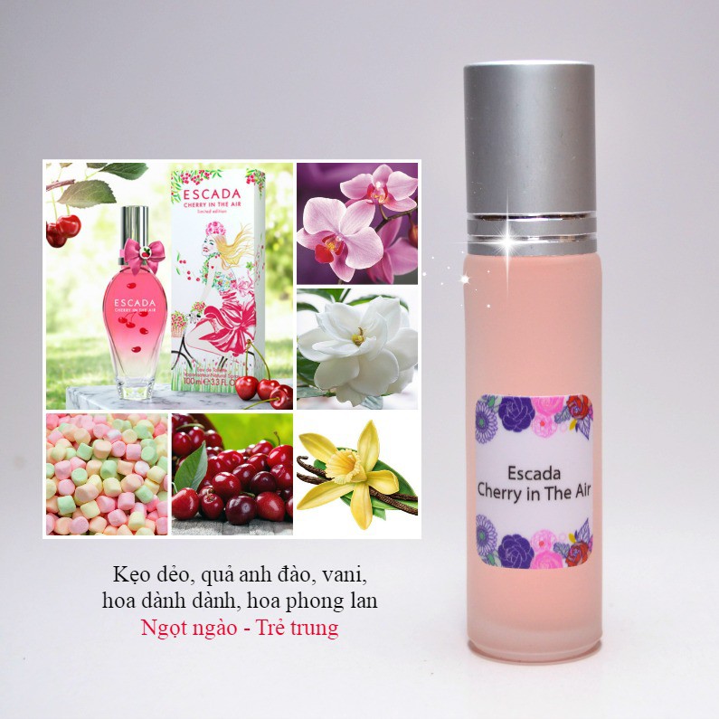 Tinh Dầu Nước Hoa Pháp - Escada Cherry in The Air