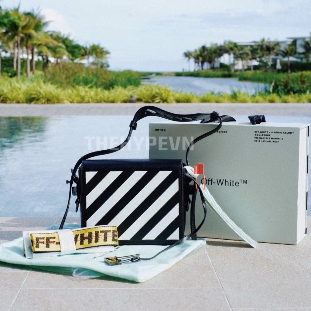 OFF-WHITE BAG - Túi Oblique Stripes size 1.4