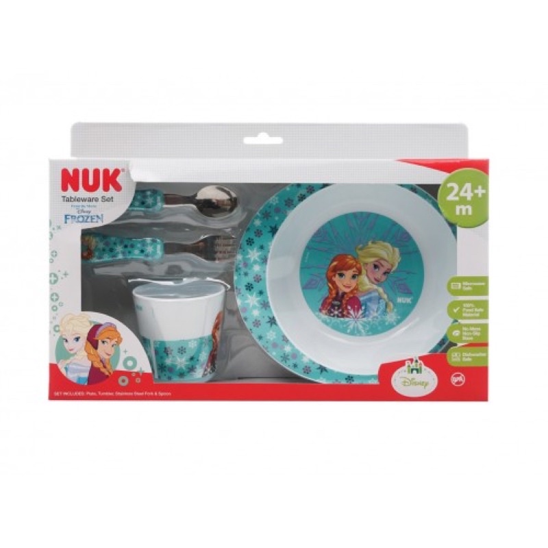 Bộ tập ăn và uống Nuk Frozen,chuột Mickey cho bé 9m+ và 24m+ - Đức