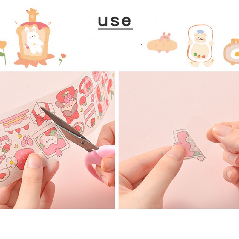 Miếng dán sổ tay họa tiết hoạt hình dễ thương