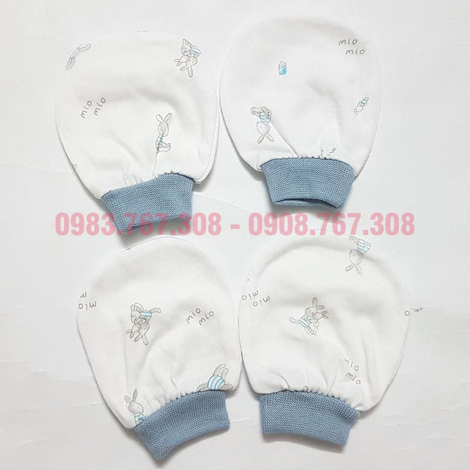 Sét 2 Đôi Bao Tay MioMio Cotton Cho Bé Sơ Sinh (2 Đôi Bao Tay Mio / 1 Gói) - MIO Việt Nam - BTT00132