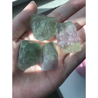 Đá thanh tẩy Rainbow Fluorite thô cầu vồng tự nhiên nhiều màu