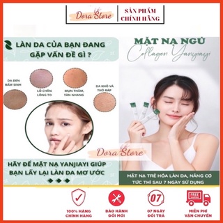 Mặt nạ ngủ collagen dạng thạch nâng cơ dưỡng trắng giúp da căng bóng trẻ hoá làn da (01 gói dùng thử)