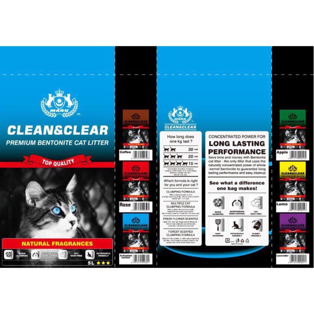 Cát Clean&Clear 5l