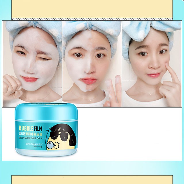 Mặt Nạ Thải Độc Sủi Bọt Bisutang Bubblefilm 100g