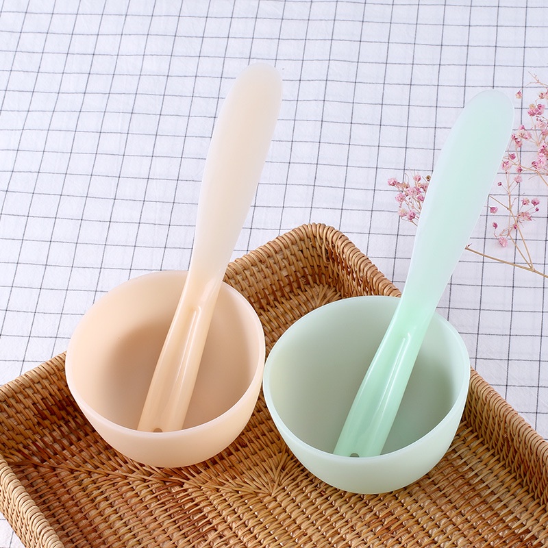 【Mới về】 Bộ mặt nạ silicone tiện lợi, Bát đựng mặt nạ, Bát trộn bát mặt nạ bát silicon