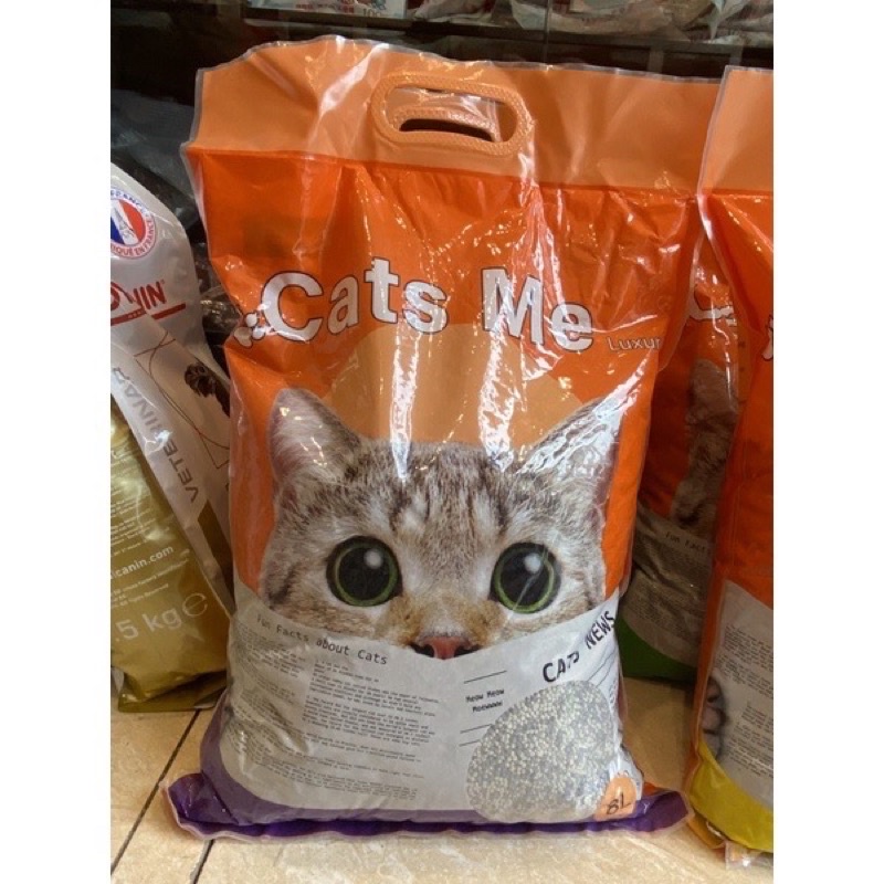 (Nhận sau 1 giờ) Cát Nhật đen catsme luxury litter 8L cho mèo - cát cho mèo - cát vệ sinh cho mèo vón cục