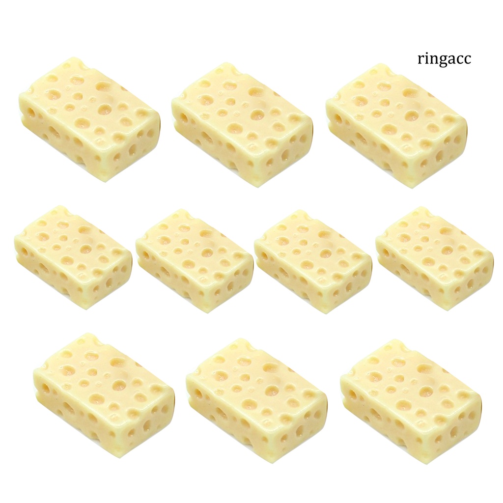 Set 10 Mô Hình Bánh Mì Phô Mai Mini Trang Trí Tiểu Cảnh