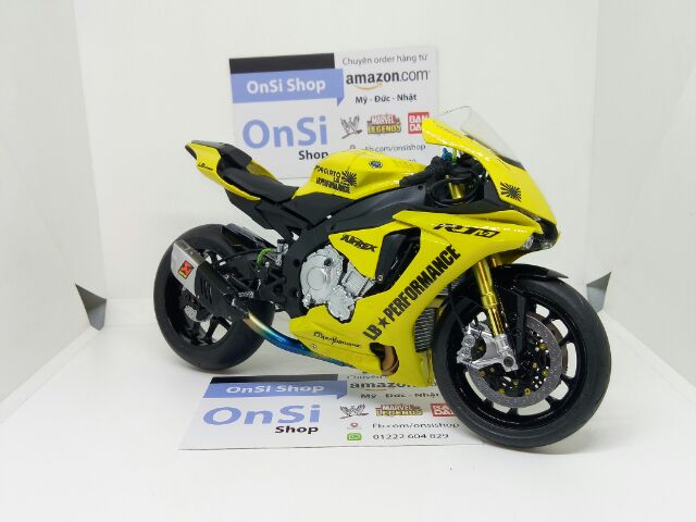 YAMAHA YZF - R1M 1/12 TAMIYA MÔ HÌNH XE MOTOR ĐỘ LB + AK