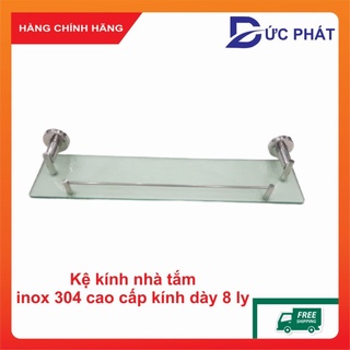 Kệ kính nhà tắm hàng loại đẹp, kệ để đồ nhà vệ sinh hàng đẹp dày cam kết inox 304 không rỉ