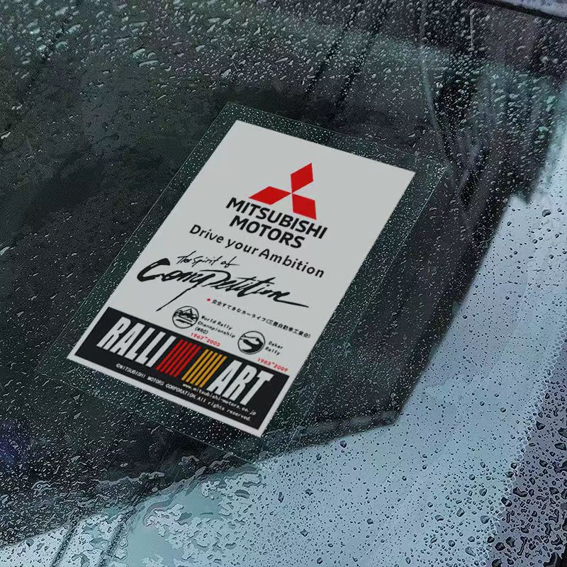 MITSUBISHI Miếng Dán Tĩnh Điện Trang Trí Kính Chắn Gió Cho Triton Lancer xpander ASX Mirage Attrage Outlander Pajero Grandis EVO L200 Airtrek Galant Lancer GT Canter Colt