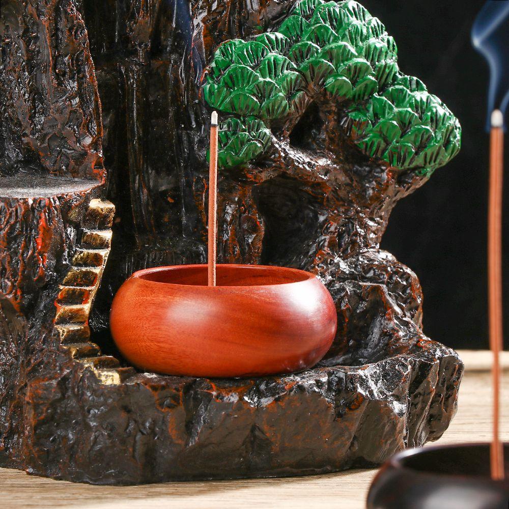 Đế Đốt Trầm Hương Bằng Gỗ Thông Trang Trí Nhà Cửa