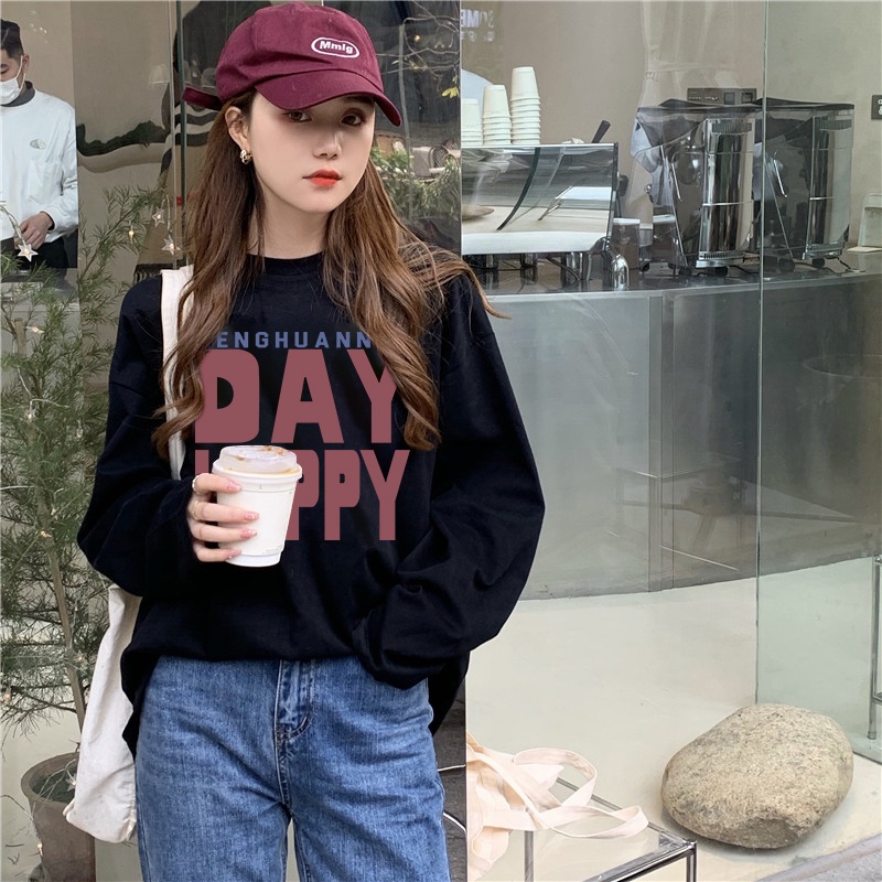 NRVP Áo Thun Nữ Dài Tay Thời Trang Hàn Quốc 2023