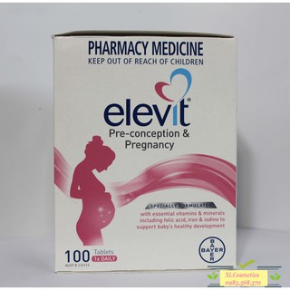 Vitamin Tổng Hợp Elevit Cho Bà Bầu 100 Viên
