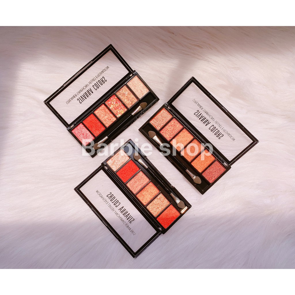 Bảng màu mắt SIVANNA Colors Makeup Studio Pro Eyeshadow Palette 6 màuHF693