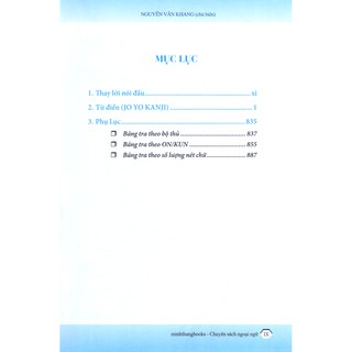 Sách tiếng Nhật - Từ điển chữ Hán (Từ điển Nhật Việt)